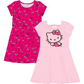 مجموعة Hello Kitty Girls من قطعتين من الفساتين المتزلجة من الأطفال الصغار إلى الكبار in Kuwait