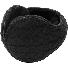 Winter Earmuff Woolen Yarn Cable Knit Wrap around Ear Muffs Ear Warmers