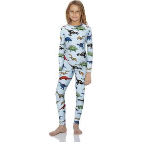 Rocky Thermal Underwear For Girls 240 GSM Dinosaur-XS (Heavyweight)