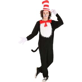 Dr. Seuss The Cat in the Hat Deluxe Costume for Adults Large Medium