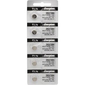 Energizer 392/384 Silver Oxide Battery: Card of 5