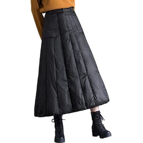 Women's Winter Insulated A Line Down Long Skirts