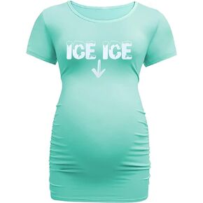 الأمومة المرأة تي شيرت الجليد الجليد الطفل إعلان الحمل بلايز مضحك إلكتروني طباعة الزي عيد الحب المحملة in Kuwait