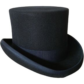 قبعة علوية من الصوف واللباد من بونتشوال جود، قبعة تنكرية طويلة بتصميم فيكتوري بطول 5 انش، هدايا للرجال لحفلات الرقص والكريسماس in Kuwait