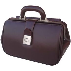 RA Bock Fine Leather Doctor Bag - Small (Burgundy) in Saudi Arabia