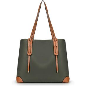 molshine Women's shoulder bag,practical crossbody Waterproof with zip,double-layer Oxford Fabric handbag HB044