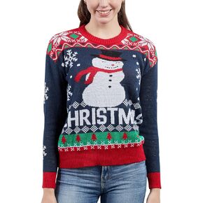 Ugly Christmas Sweaters Family Matching Dinosaur Crew Neck Knitted Pullover for Holiday Party Festival Jumpers Outfits
