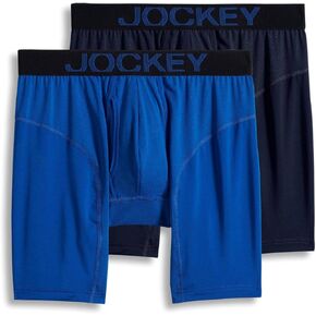 Jockey Men's Underwear RapidCool 10" Midway Brief - 2 Pack