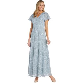 R&M Richards Women's Classic Long Dress