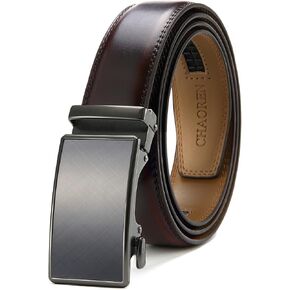 CHAOREN Brown Dress Belt - Mens Ratchet Belt 1 3/8" for Dress Pants- Perfect Companion to Mens Oxfords