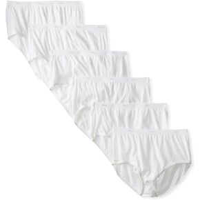 Hanes Women's Cool Comfort Cotton Brief Panties 6-Pack