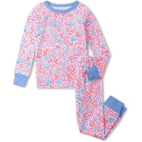 Hatley Girls' Ditsy Floral Cotton Pajama Set (Toddler/Little Big Kid)