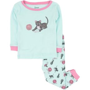 Leveret Kids & Toddler Horse Bird Girls Pajamas 2 Piece Pjs Set 100% Cotton Sleepwear (12 Months-14 Years)