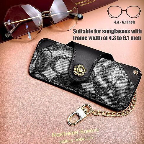 Soft Leather Sunglasses Bag,Travel Sunglass Holder Eyeglass Case Portable Slim Sunglasses Pouch in Saudi Arabia