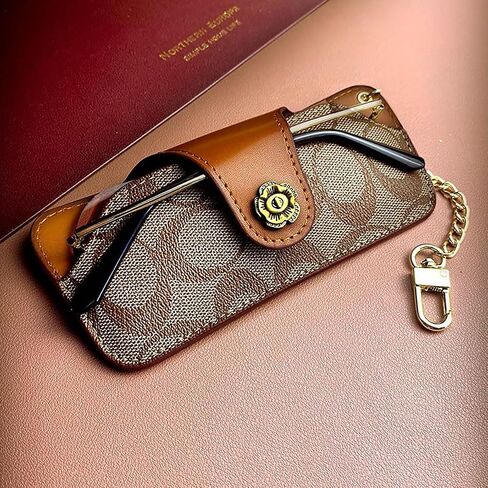 Soft Leather Sunglasses Bag,Travel Sunglass Holder Eyeglass Case Portable Slim Sunglasses Pouch in Saudi Arabia