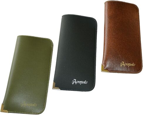 Acropolis Unisex Soft Leather Eyeglasses Cases Protective Case For Glasses in Saudi Arabia