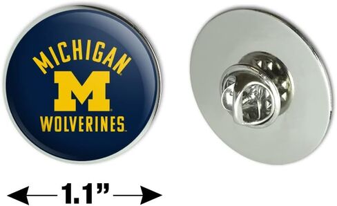 University of Michigan Wolverines Logo Metal 1.1" Tie Tack Hat Lapel Pin Pinback in Saudi Arabia