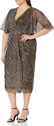Avenue Women's Plus Size Dress Julia Plisse in Saudi Arabia
