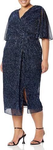 Avenue Women's Plus Size Dress Julia Plisse in Saudi Arabia