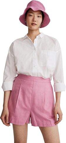 Madewell Women's Clean Pull-On Shorts in Linen-Cotton in Saudi Arabia