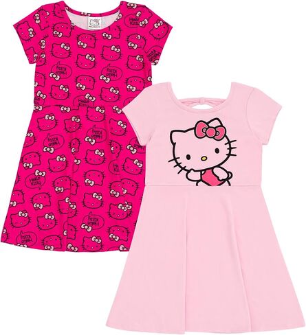 Hello Kitty Girls 2 Pack Skater Dresses Little Kid to Big in Saudi Arabia