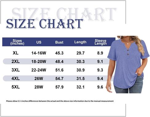 CARCOS المرأة حجم كبير بلايز نفخة قصيرة الأكمام الخامس الرقبة قمصان الصلبة/الزهور الصيف التي شيرت بلوزة غير رسمية فضفاضة تناسب الستر XL-5XL in Kuwait