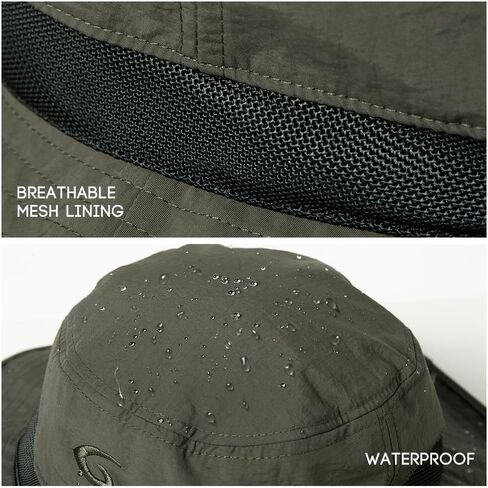 TOP-EX Oversized Waterproof Mesh Sun Hat for Big Heads with Wide Brim | Designed for big heads with an adjustable fit, wide brim，crown mesh and lightweight comfort cool for sunny outdoor days in Saudi Arabia