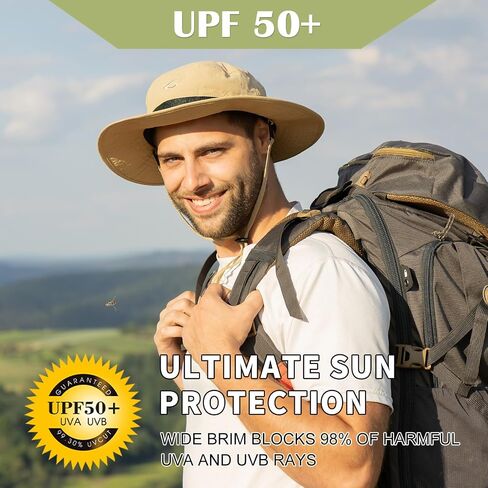 TOP-EX Oversized Waterproof Mesh Sun Hat for Big Heads with Wide Brim | Designed for big heads with an adjustable fit, wide brim，crown mesh and lightweight comfort cool for sunny outdoor days in Saudi Arabia