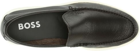 BOSS Men's Leather Slip on Loafers with Pop Sole in Saudi Arabia