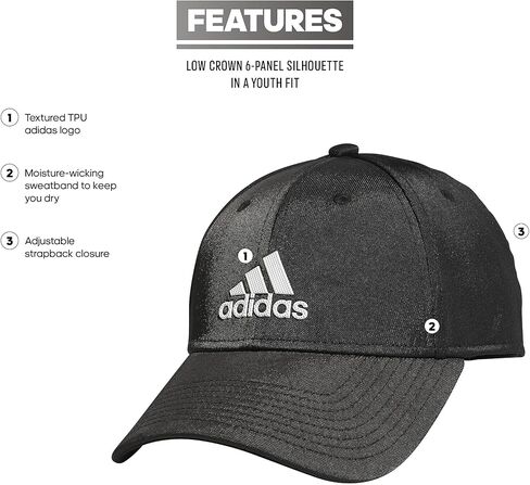 adidas Kids-Boy's/Girl's Decision Structured Adjustable Fit Cap in Kuwait