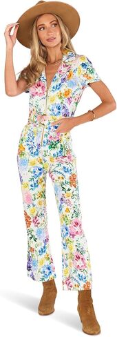 Show Me Your Mumu womens Jacksonville Short Sleeve Crop JumpsuitJumpsuit in Saudi Arabia