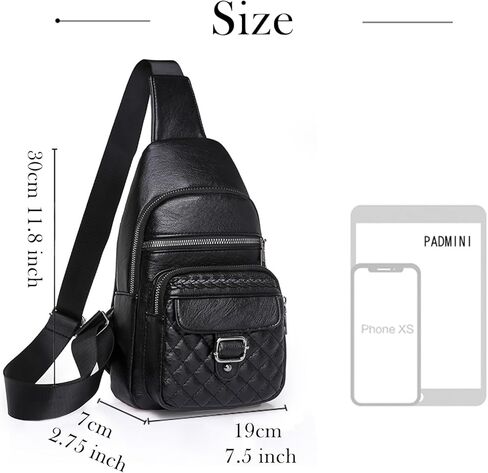 حقائب Winshall Crossbody Sling للنساء محفظة كروس بودي فاني مع حزام قابل للفصل، حقيبة صدر، أو حقيبة كتف تحافظ على ملابسك تبدو أنيقة ومتطابقة بشكل جيد، قابلة للفصل والتعديل (بني) in Kuwait