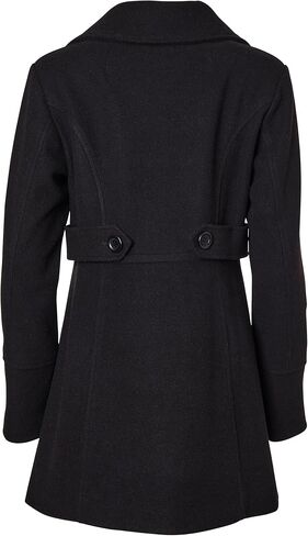 Sportoli Womens Mid-Length Single Breasted Wool Look Dress Coat with Pockets in Saudi Arabia
