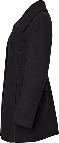 Sportoli Womens Mid-Length Single Breasted Wool Look Dress Coat with Pockets in Saudi Arabia