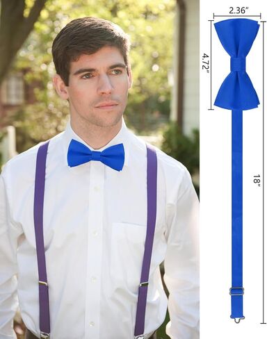 Men's Bow Ties, Pre-Tied Adjustable Bowties Solid Color Black Bowtie for Men in Saudi Arabia