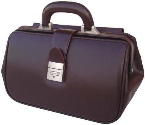 RA Bock Fine Leather Doctor Bag - Small (Burgundy) in Saudi Arabia