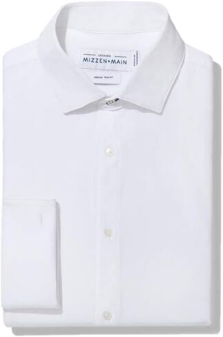 Mizzen+Main Leeward Tuxedo Men's Dress Shirt - French Cuff Dress Shirt for Men with 4-Way Stretch, Trim Fit in Kuwait