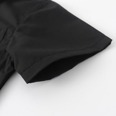 Spring&Gege Boys' Short Sleeve Dress Shirts Formal Uniform Poplin Solid in Kuwait