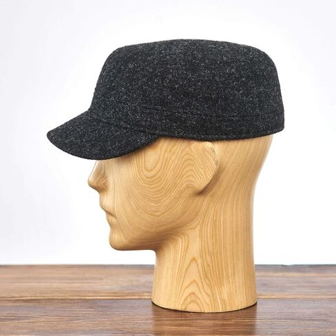 Sterkowski Big Pike Cap | 100% Harris Tweed Baseball Cap | Warm Winter Patrol Cap with Quilted Lining in Saudi Arabia