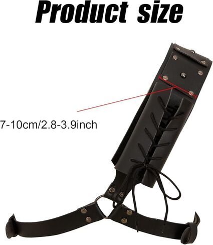 Renaissance Sword Holster Shoulder Back Sheath Frog Holder Crossbody, Sword Strap Belt Ideal for Warrior Knight Vikings SCA LARP,Medieval Viking Belt for Shoulder With Adjustable Leather Sword Frog in Saudi Arabia