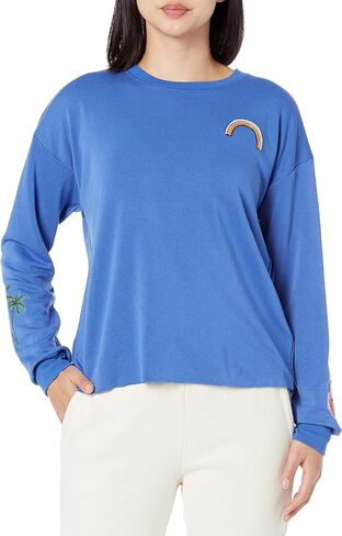 PJ Salvage Women's Loungewear Lazy Daisy Long Sleeve Top in Saudi Arabia