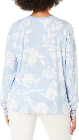 PJ Salvage Women's Loungewear Luxe Floral Long Sleeve Top in Saudi Arabia