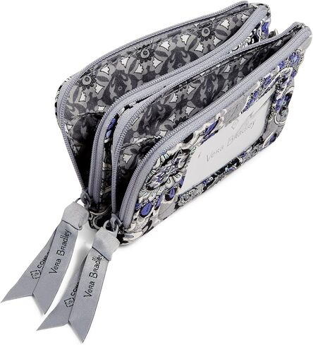 Vera Bradley Cotton Double Zip ID Case Wallet with RFID Protection in Kuwait