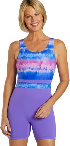 Sporti Women's Boyleg One Piece Swimsuit with Hydrolast Technology - Athletic Unitard Swimwear Training Bathing Suit in Saudi Arabia