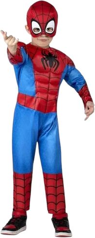 Jazwares SPIDEY SPIDER-MAN & His Amazing Friends TODDLER Halloween Costume with Padded Jumpsuit & Fabric Mask in Saudi Arabia