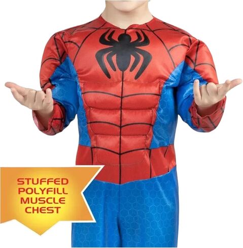 Jazwares SPIDEY SPIDER-MAN & His Amazing Friends TODDLER Halloween Costume with Padded Jumpsuit & Fabric Mask in Saudi Arabia