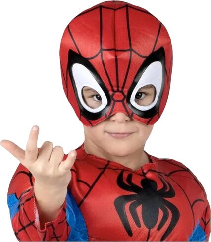 Jazwares SPIDEY SPIDER-MAN & His Amazing Friends TODDLER Halloween Costume with Padded Jumpsuit & Fabric Mask in Saudi Arabia