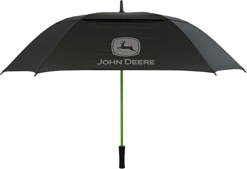 John Deere JD100UM Umbrella, Black, 60 in., Pongee, Automatic Opening with Fiberglass Ribs, Green Metal Shaft in Saudi Arabia