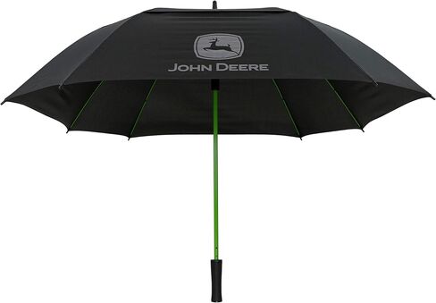 John Deere JD100UM Umbrella, Black, 60 in., Pongee, Automatic Opening with Fiberglass Ribs, Green Metal Shaft in Saudi Arabia