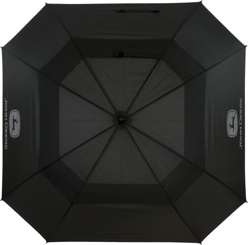 John Deere JD100UM Umbrella, Black, 60 in., Pongee, Automatic Opening with Fiberglass Ribs, Green Metal Shaft in Saudi Arabia